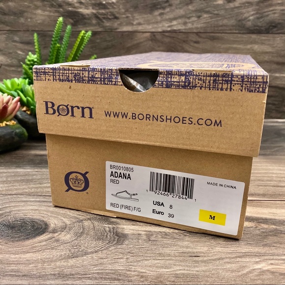 NIB Born Adana Studded T Strap Flat Thong Sandal - Picture 9 of 10